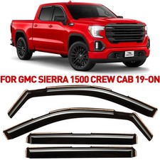 Rain Guards Vent Visors Shade for 2019-2026 GMC Sierra 1500 Crew Cab picture