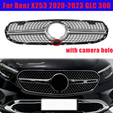 Facelift Grille For 2020-2023 Mercedes-Benz X253 GLC-Class Grill  Black+Chrome picture