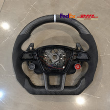 2018-2024 Audi A6/S6/RS6/A7/S7/RS7 C8 Alcantara Carbon Fiber Steering Wheel picture