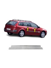 Window Molding Trim Chrome Cover For MEGANE II SW 2004-2010 4PCS Stainless Steel picture