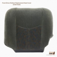 2003 2004 Chevy Silverado LS LT Z71 Driver Side Bottom Cloth Seat Cover Drk Gray picture