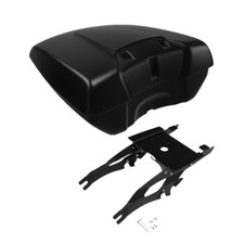 Matt Black Low Profile Trunk & Mount Rack For Indian 2017-2019 Chief Dark Horse picture