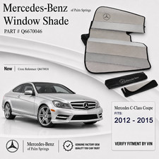 2012-2015 Genuine Mercedes-Benz C-Class Coupe Windshield Sun Shade Q6670046 OEM picture