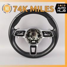 15-21 Porsche Macan 95B Cayenne 958 Steering Wheel w/ Paddle Shifters OEM 74k picture