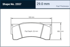 Pagid Brake Pad Set, NEW 2557 RS 15, BMW Z4 GT3 / McLaren MP4-12C GT3 Race Cars picture