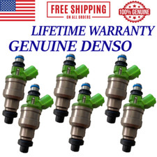 GENUINE DENSO 6 Pieces Fuel Injectors For 1989-98 Mazda MPV 3.0L V6 #195500-1980 picture