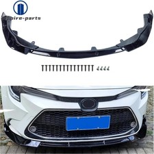 For Toyota Corolla Sedan LE XLE 2020 2021-2024 Front Lip Splitter Gloss Black picture