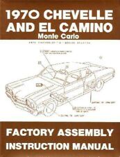 1970 Chevrolet Chevelle El Camino Assembly Manual Book Instructions Illustration picture