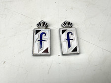 1987 - 1993 CADILLAC ALLANTE FENDER EMBLEM PININFARINA FENDER EMBLEM 2PCS OEM picture