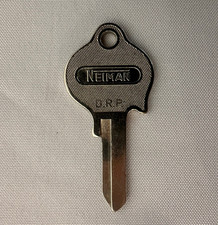 Mercedes 190SL NOS Neiman Ignition Key Blank Type W Steel Uncut Austria - RARE picture