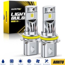 2PCS AUXITO 9007 HB5 LED Headlight Bulb High-Low Beam 6500K White Canbus A1ULTRA picture