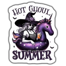 HOT GHOUL SUMMER Magnet, HALLOWEEN UNICORN Magnet, WITCHY SUMMER Magnet, SPOO picture
