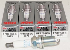 4‑Pack Genuine NGK 1675 PFR7S8EG Laser Platinum Spark Plugs VW Audi US Stock picture