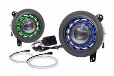 Morimoto Super7 RGBW Halo System Bi LED: FITS Jeep Wrangler JL LF479 HALOS ONLY picture