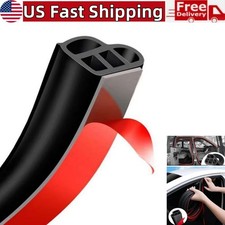 16.4Ft Car Rubber Seal Strip Trim Molding Door Edge Lock Protector Weatherstrip picture