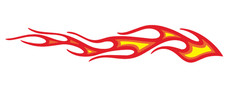 Flames Vinyl Decal Car Truck SUV Cell Phone Laptop Flames Decal Flame Sticker picture