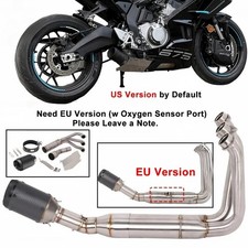 Exhaust System Header Pipe For CFMOTO 675SS 675SR-R 675 NK Carbon Fiber Muffler picture