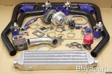 SUBARU UNIVERSAL 7PSI UPGRADE T3/T4 TURBO TURBOCHARGER KIT AR .63 STAGE 3 350HP picture