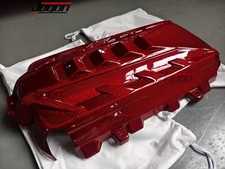Red Carbon For Corvette C8 Stingray Coupe Convertible HTC 20+ Engine Cover Decor picture
