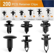 GOOACC Universal Plastic Fender 200pcs (Pack of 1), 200Pcs Rivet Clips  picture