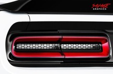 Outlined Honeycomb Taillight Overlay Decals fits dodge challenger sxt,gt,rt,srt picture