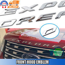 Front Hood Letter For Explorer Decor Nameplate Emblem 3D Raised Sticker Decals picture