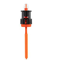 Camco Rhino Easy to Install RV Tote Tank Gauge, Black/Orange 39012 picture