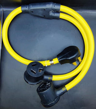 30 amp Splitter 3 Prong Dryer NEMA 10-30P Male to 2 x NEMA 10-30R Female picture