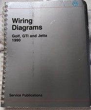 1990 VW Golf, GTI and Jetta  Wiring Diagram Service Manual picture