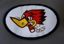 Thrush Bird/Woodpecker  - Embroidered Iron-On Patch 3.75