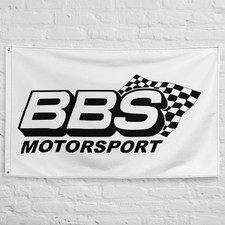 BBS Motorsport Flag 3x5 ft Garage Banner Man Cave Wall Decor picture