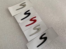 Porsche 997 Carrera Emblem 'S' Letter Trunk Rear Boot Decal Badge Sticker 9975 picture