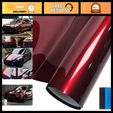 Ultra Gloss Liquid Metal Blood Red Car Vinyl Wrap Film 5ft x 10ft - High-Quality picture