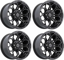 GTW Bravo 14 inch Matte Black Aluminum Golf Cart Wheel | 3:4 Offset | Set of 4 picture