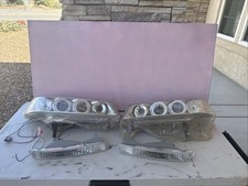 LQQK BRAND NEW  1994-1997 Honda Accord Headlights LED w  MARKER LIGHTS Clear picture