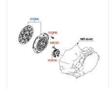 Genuine OEM 2019-2025 Hyundai Veloster N Disk and Clutch Assembly 41200-24050 picture