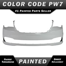 NEW Painted *PW7 White* Front Bumper Cover Fascia for 2011-2020 Dodge Caravan picture