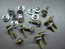 10 NORS fender door side moulding clips sealer nuts 1/2