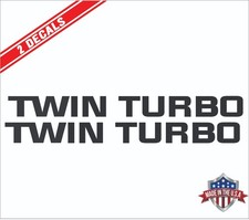 TWIN TURBO Door Decals- fits  Nissan 300ZX   Z32  (x2 Decals) JDM *11 picture