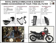 Fits Royal Enfield COMBO PACK OF 4 PCS HIMALAYAN & SCRAM 411WITH FREE OIL FILTER picture