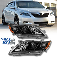 For 2007-2009 Toyota Camry Projector Headlight Assembly Black Lamp Right+Left picture