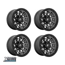 Fuel D716 Covert Matte Gun Metal Black Bead Ring 15X8 5X139.7 -19mm Set 4 picture
