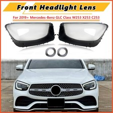 Pair Front Clear Headlight Lens Covers L+R For 2019-2022 Mercedes-Benz GLC W253 picture