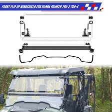 Front 3-IN-1 Flip Windshield Vented Compatible with Honda Pioneer 700 2014-2026 picture