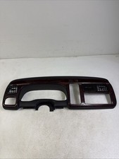 97-00 Dodge Durango Dakota Gauge Cluster Radio Dash Bezel OEM Woodgrain Black picture