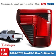 For 2024-2026 Ford F-150 Halogen Rear Tail Light w/ BSD Left Driver Side LH picture
