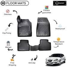 Custom Molded Rubber Floor Mat Fits For Lancia Delta 2008-2014 Black Color picture