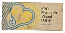 1970 Plymouth Valiant Duster Operator's Manual OEM with cover loose picture