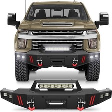 For 2020-2023 Chevy Silverado 2500/3500 HD Front Bumper w/Sensor Holes & D-rings picture
