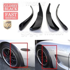 For Corvette C5 97-04 XL Extended Gloss Black Front & Rear Splash Guard Mud Flap picture